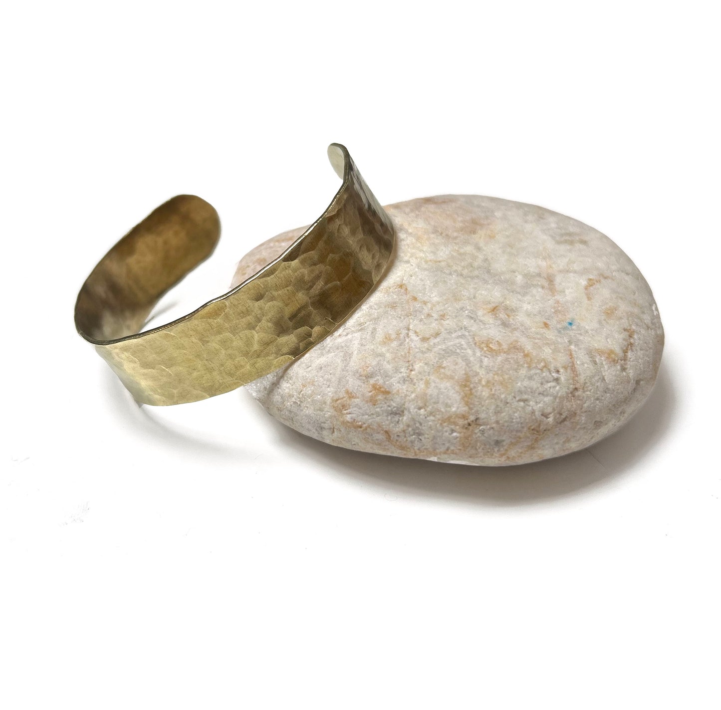 Kelpi Hammered Brass Cuff