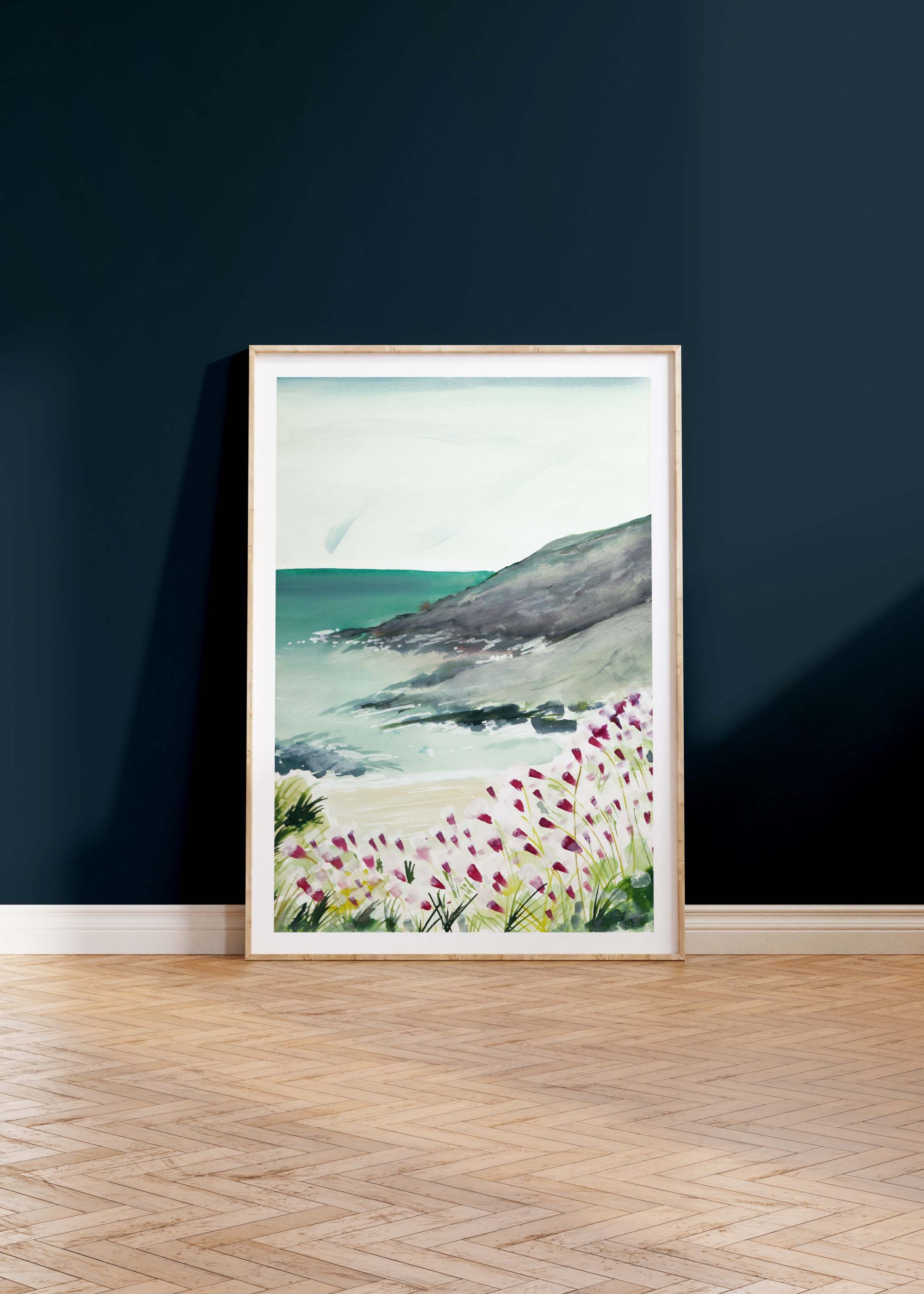 Print of Prussia Cove, Cornwall.