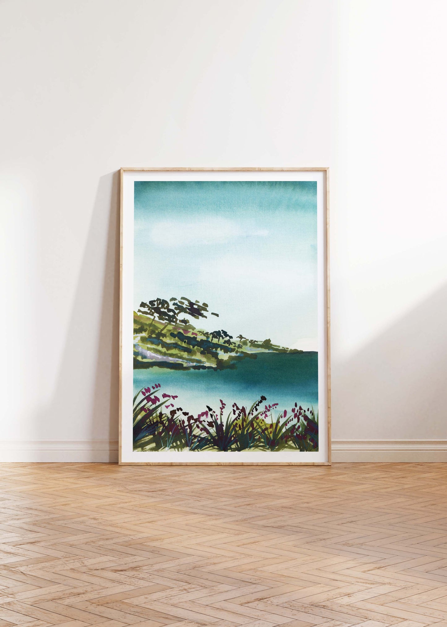 Framed picture of Helford passage Cornwall