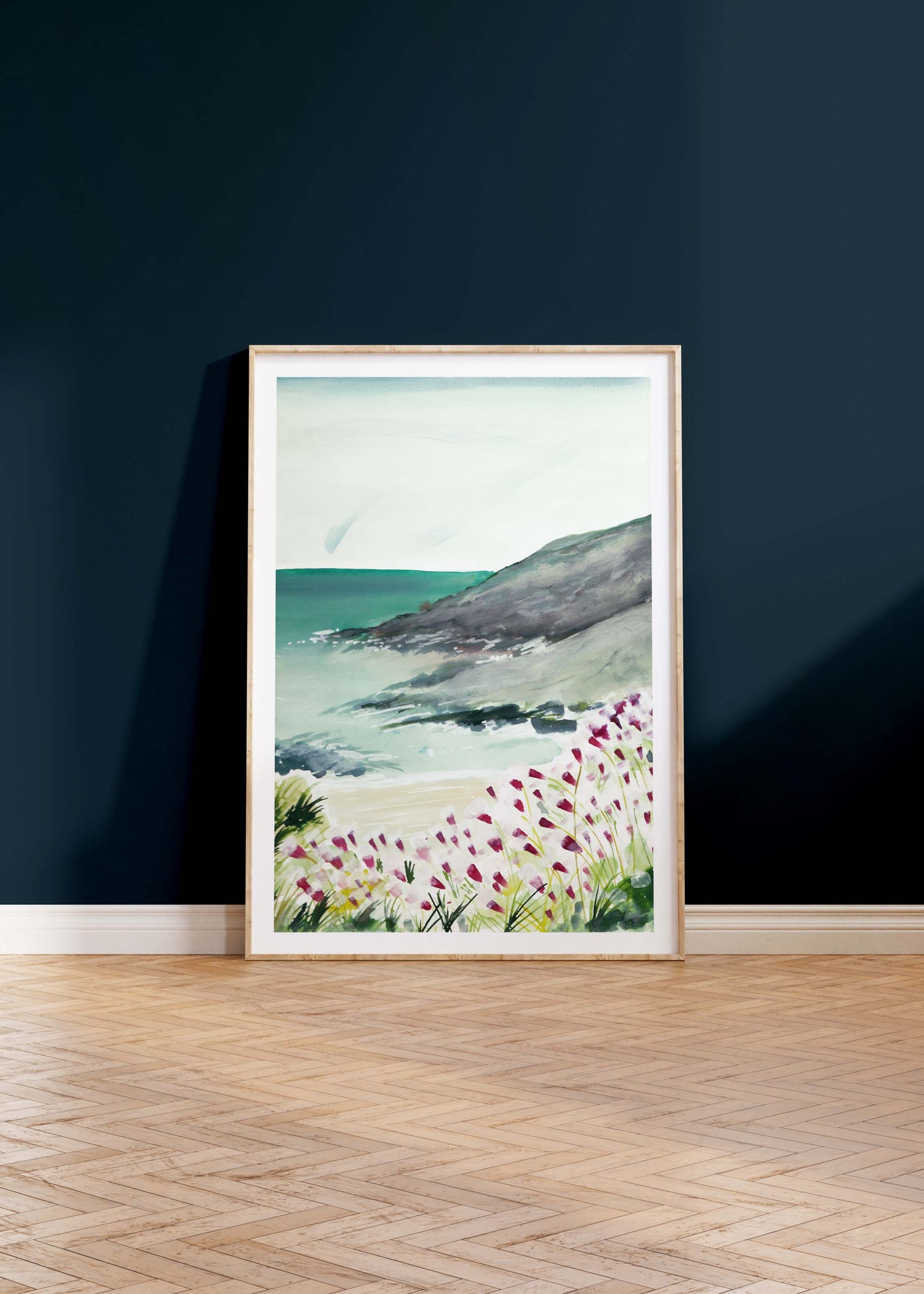 Print of Prussia Cove, Cornwall.